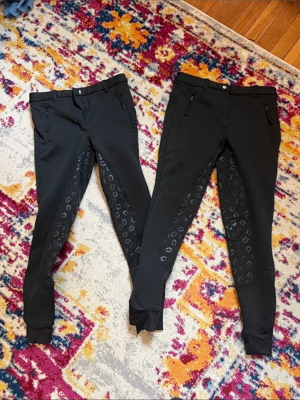 Tuffrider Heavyweight Winter Breeches Full Seat Black Size 28